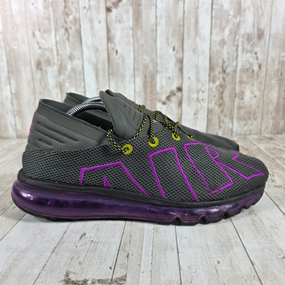 Nike Air Max Flair Dark Grey Anthracite Purple 942236-003 Mens 10 Running‎ Shoes